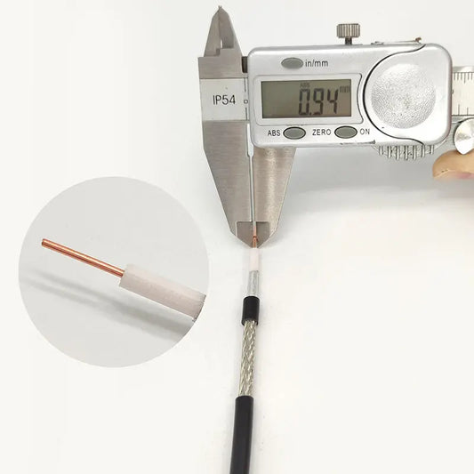 LMR195 Low Loss RF Coaxial Cable 1 Meter 50 Ohm Antenna Cable for Wireless Communication