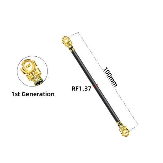 RF 1.37 IPEX1 to IPEX1 U.FL Cable | MHF1 Double End Micro Coaxial RF Cable for WiFi Bluetooth 4G LTE GPS Module