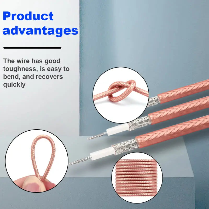 RG316 1 meters Coaxial Cable – High Temperature RF Cable for Communication Systems