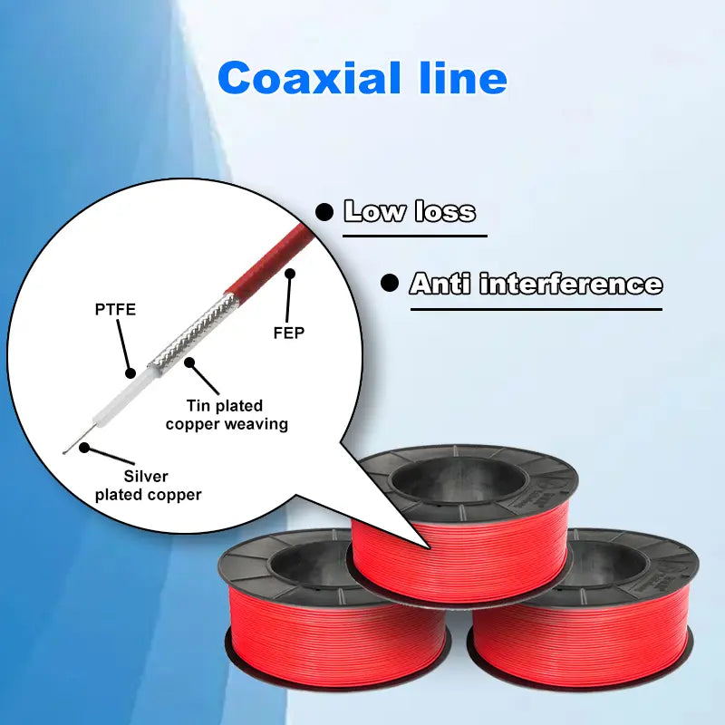 RG402 1 meter Semi-Rigid Coaxial Cable  – Low Loss Microwave RF Cable